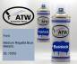 Preview: Ford, Medium Regatta Blue Metallic, 3E / 6352: 400ml Sprühdose + 400ml Klarlack - Set, von ATW Autoteile West.